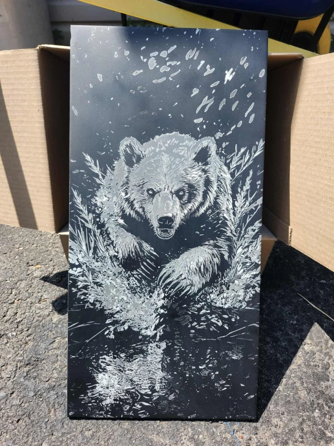 Gravure artistique découpe laser Lakata Montréal