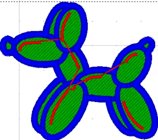 Patch Chien ballon (Moyen (4'' x 4''))