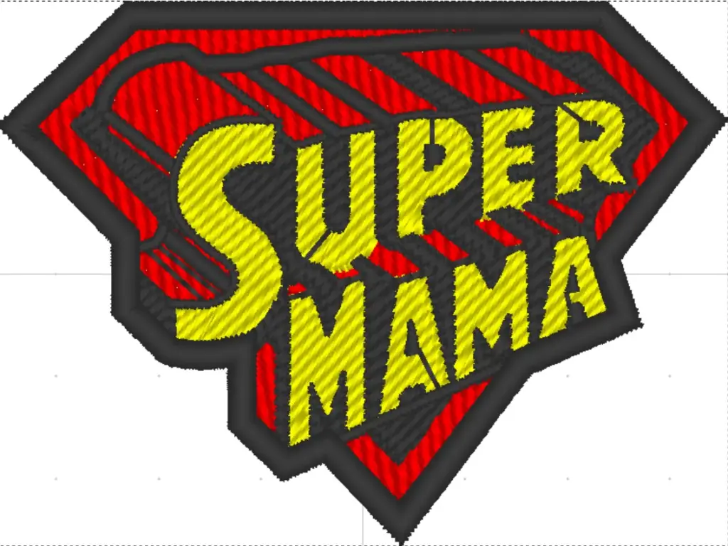 Patch Super Mama (Moyen (4'' x 4''))