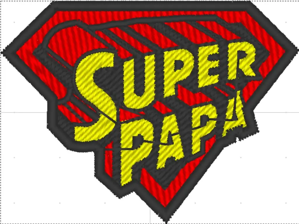 Patch Super Papa (Moyen (4'' x 4''))
