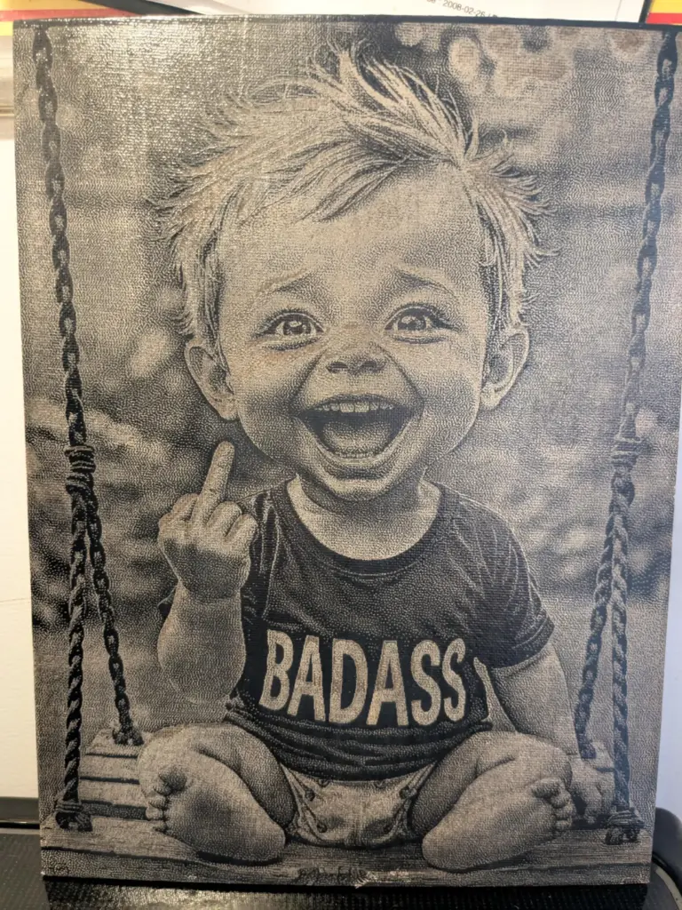 Toile (12'' x 12'', Noir et blanc)