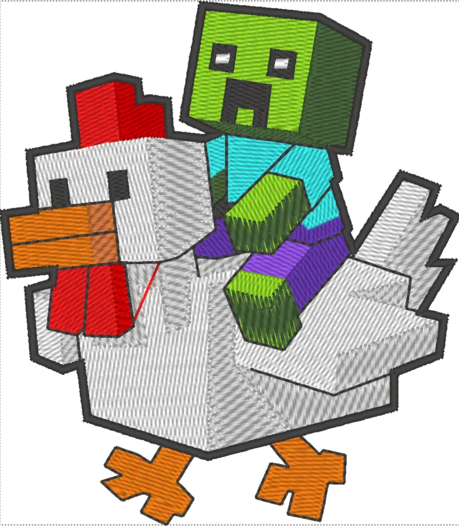 Patch MineCraft (Moyen (4'' x 4''))