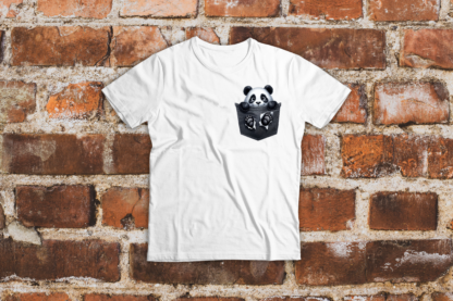 T-Shirt pour enfant ''J'ai un panda dans ma poche''