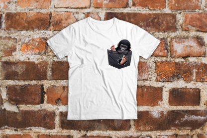 T-Shirt pour enfant '' J'ai un singe dans ma poche''