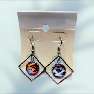 Boucles d'oreilles acier inoxidable Grafiti